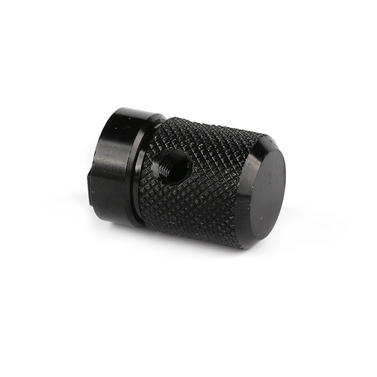 black zinc plating cnc knurled machining parts