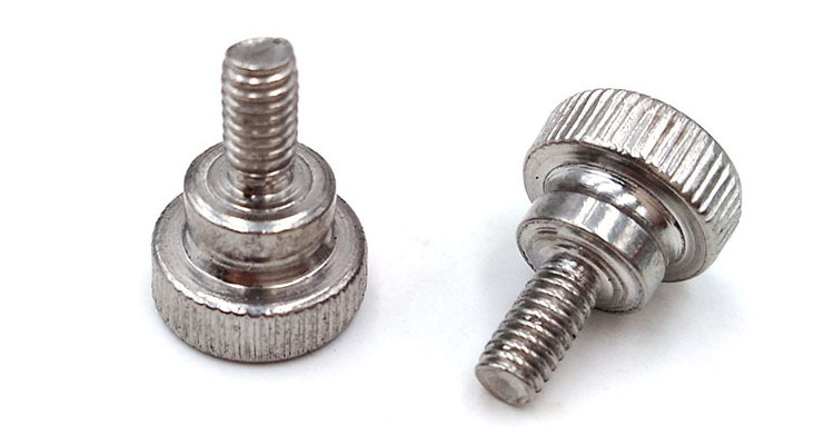Factory direct sales of carbon steel galvanized GB834 high head knurled hand screws step bolts computer case screws