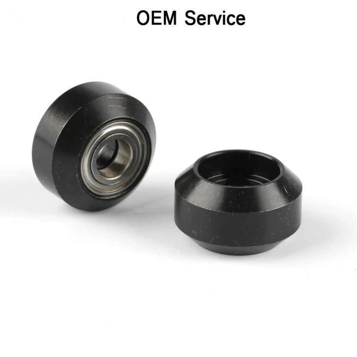 Black Cnc Turned Machined Parts