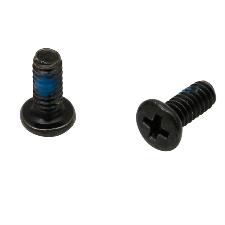 Black zinc steel phillips flat head laptop screw