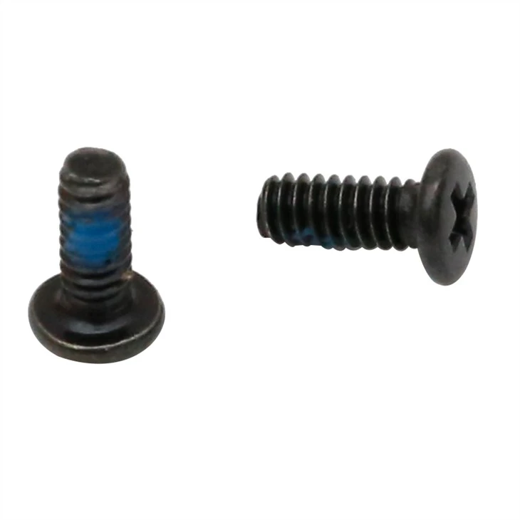 Black zinc steel phillips flat head laptop screw