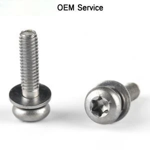 Tornillo de máquina con arandela cautiva