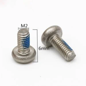 Tornillo Torx de cabeza plana Tornillo pequeño Antideslizante