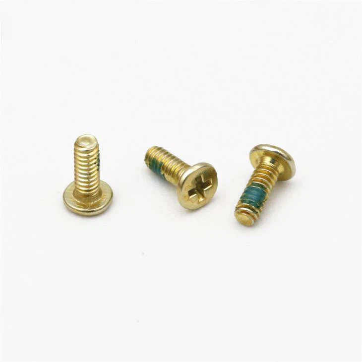 Phillips Flat Head Machine Screw With Nylok