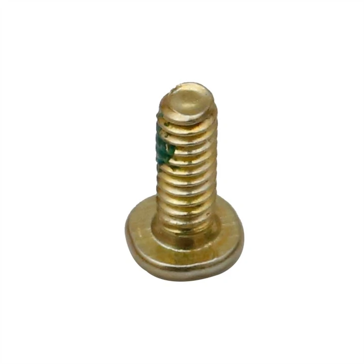 Gold plated phillips flat head micro screw for headphone