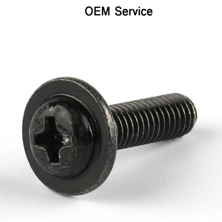 Metal screw washer combination