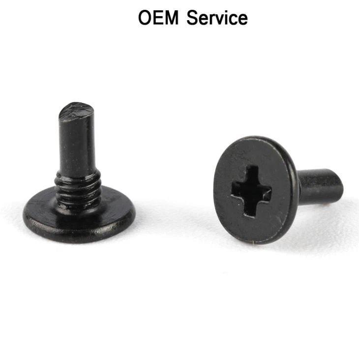 Black Zinc Plated Steel Screw P type